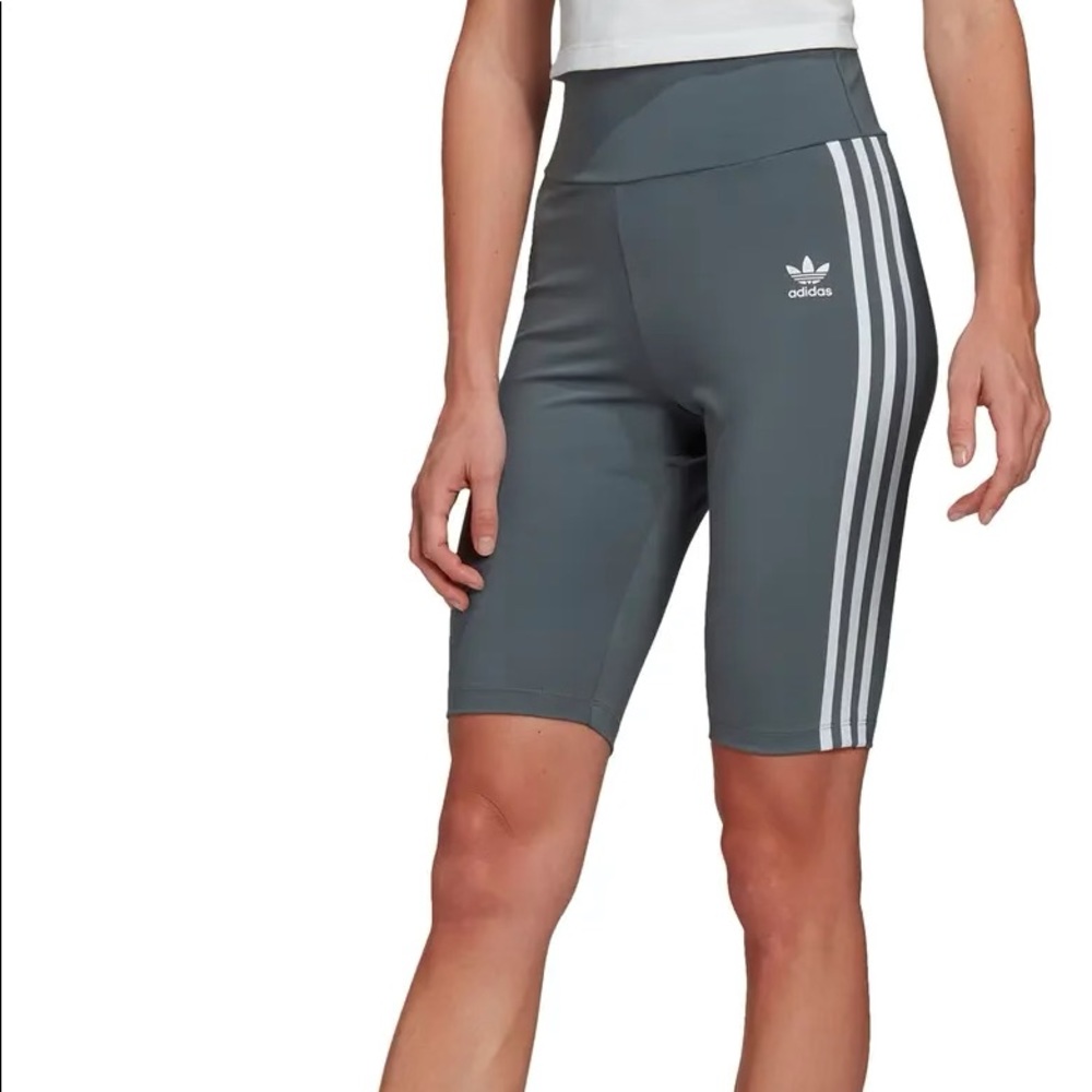 Adidas high waist bike shorts